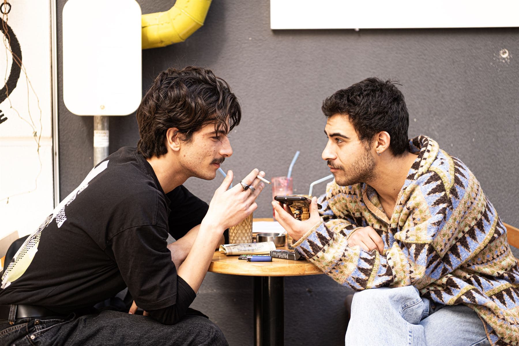 Dario Fo kafede iki misafir