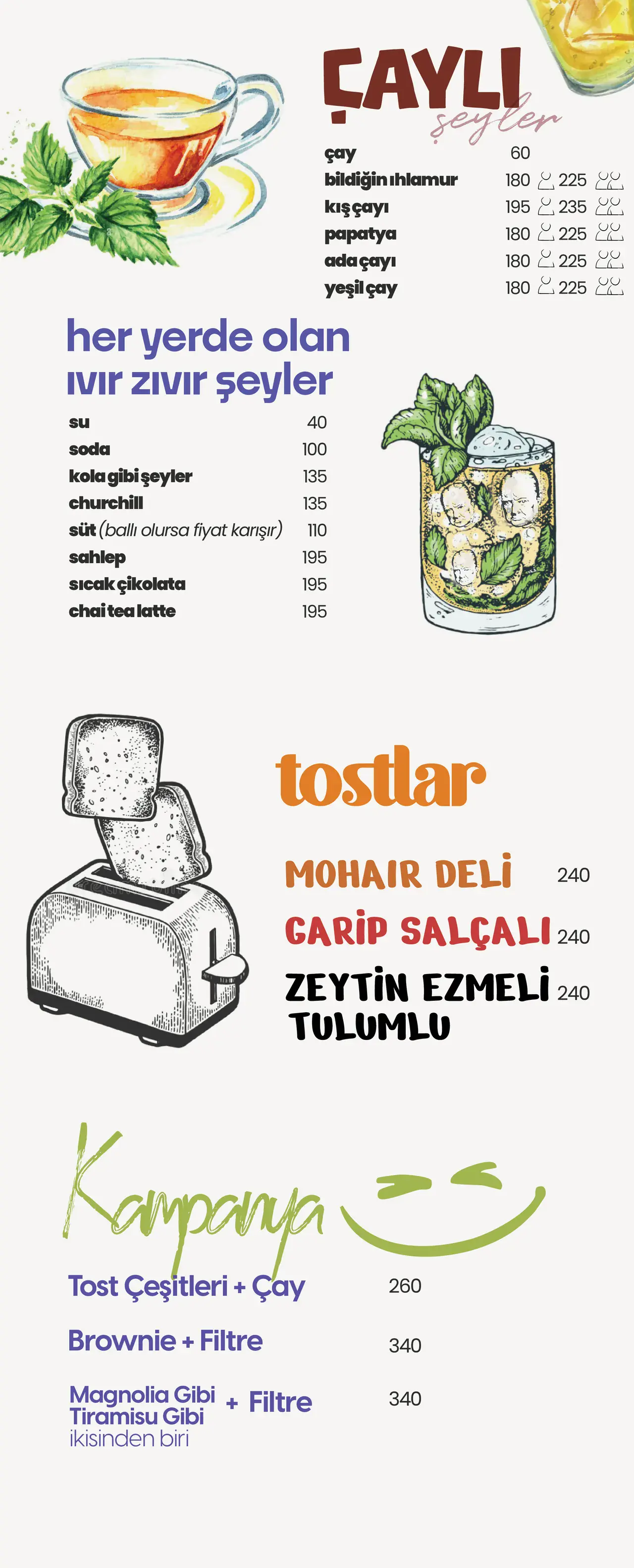 Menü bölüm 4